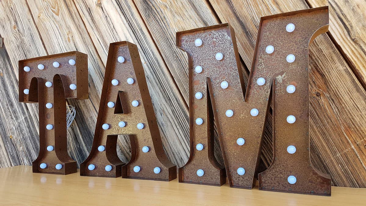 Letras gigantes para decorar